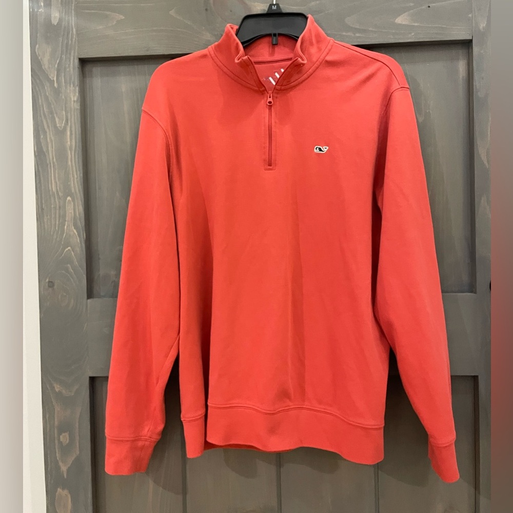 Vineyard Vines 
Sailors red half zip pullover 
Men’s size M
